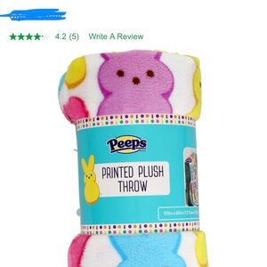 Peeps Printed Plush Throw